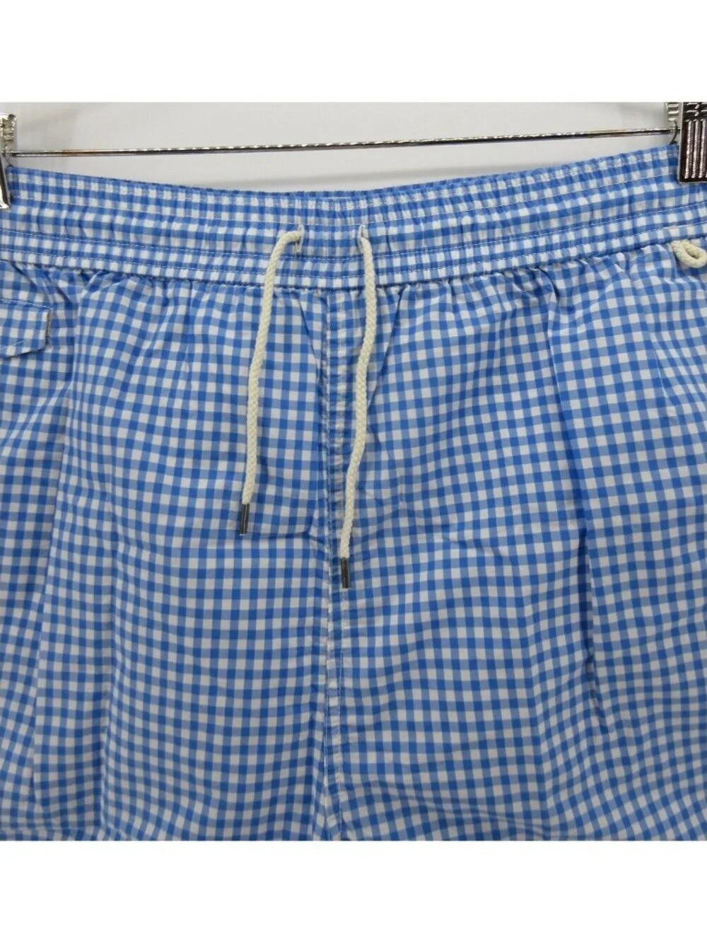 Polo Ralph Lauren Swim Shorts XXL Tall Bathing Suit Gingham Plaid Pony